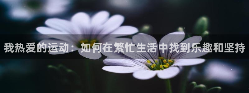 MK体育官方正版app神州：我热爱的运动：如何在繁忙